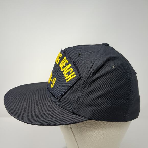 USS Long Beach CGN-9 Snapback Hat Blue One Size Adjustable Northstar - Picture 3 of 10